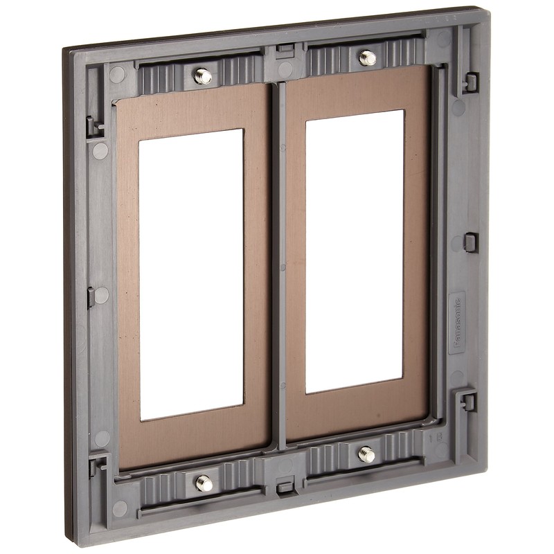 Panasonic WTV6206A1 Square F Plate for 6 Cats Dark Brown