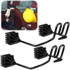 Feekoon 2 Pcs Hard Hat Hanger, Hard Hat Holder for Truck SUV Car Seat to Keep Cap Shape, Car Seat Back Organizers for Caps Clothes Cowboy