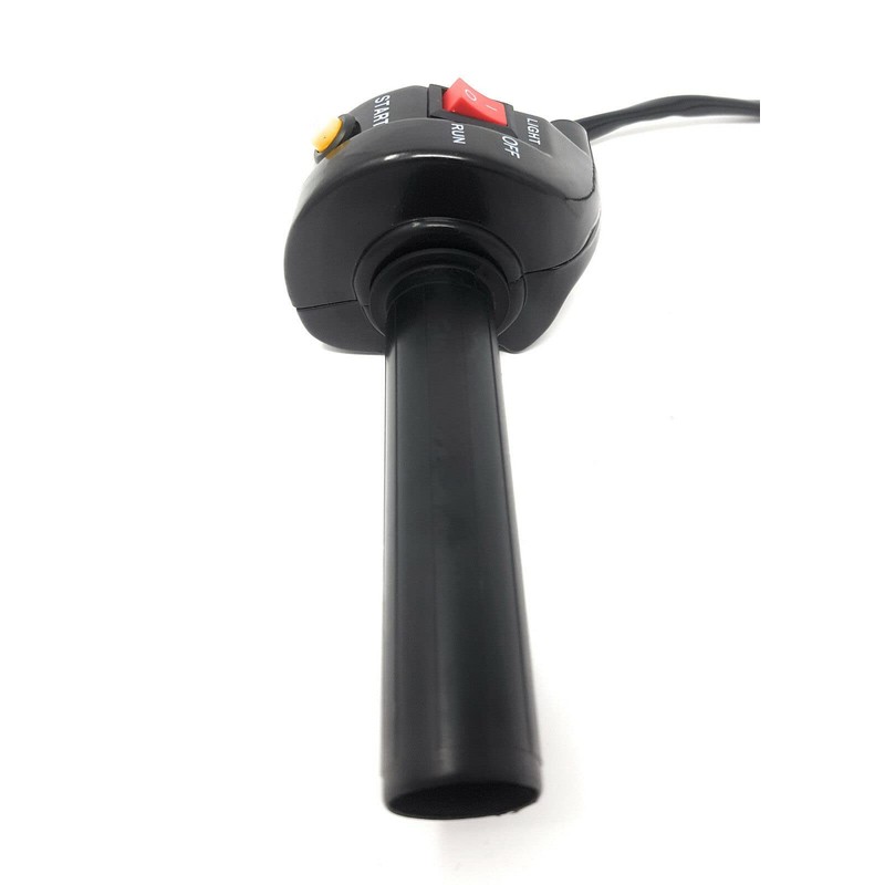 Motorcycle Quick Action Throttle Twistgrip with Switch Cluster Including Start