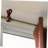 Ciieeo Wood Curtain Brackets 2pcs Curtain Rod Tray Wooden Track
