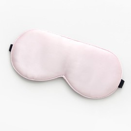 2 PACK Mulberry Silk Sleep Eye Mask, 100% Real Silk, Light Blocking, Adjustable Elastic Head Strap (Pink+Black)
