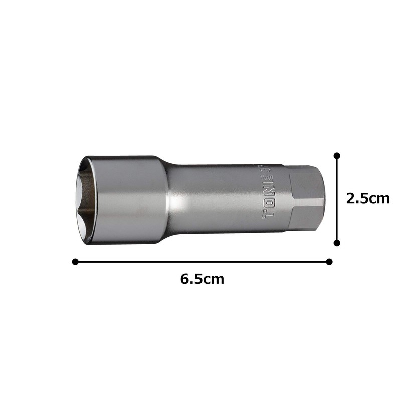 TONE Plug Socket (Hexagonal with Magnet) 3P-18S, Drive Angle 0.3