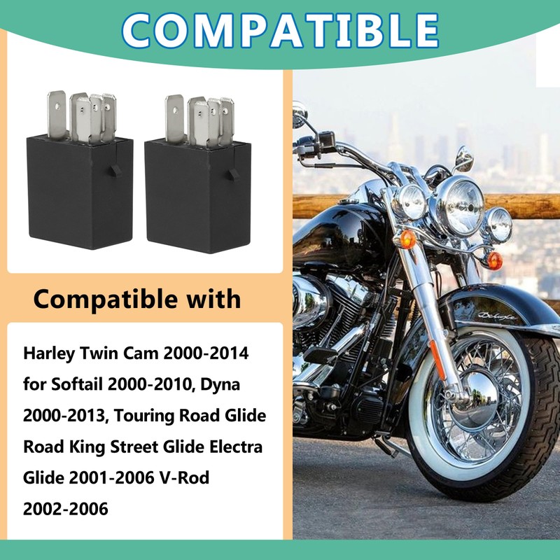 31522-00A Starter Relay Compatible with Harley Twin Cam 2000-2014 for