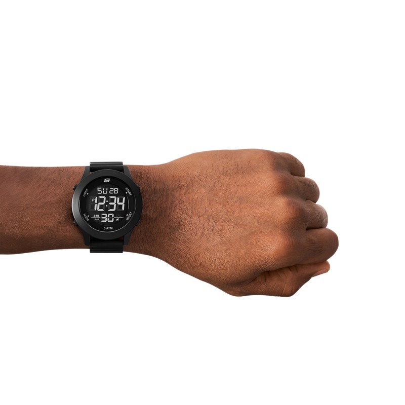 Skechers Rosencrans SR5224 Men's Watch, Black, Black
