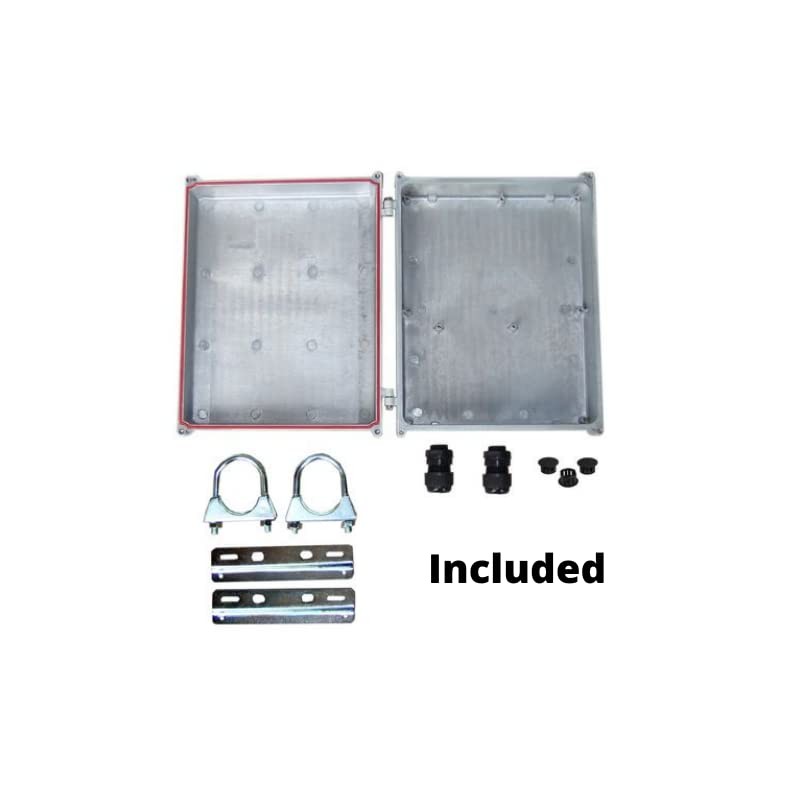 ENC-DC-10x8x3 - DieCast Outdoor Aluminum Enclosure, 10x8x3, IP65, Wall/Pole Mount