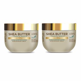 2 Pack KATIVA Shea Butter Coco -Marula Tratamiento Intensivo X300ML