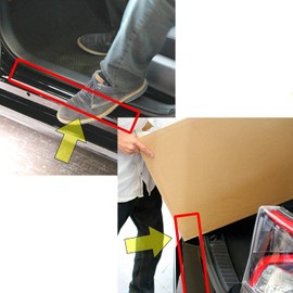 Happy Kreuz HZ2739 Tape Type Car Wrapping Film, Width: 2.0 inches (5 cm), Roll length: 19’8” (6 m), Color: Carbon Black