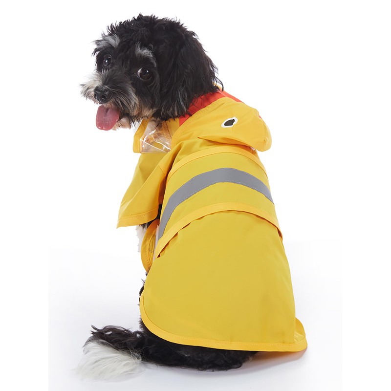 IOICYBF Dog Raincoat Hooded, Reflective Dog Slicker Poncho Adjustable Waterproof