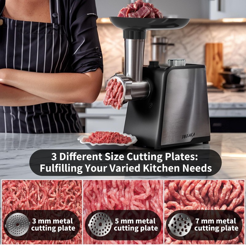 EBEAKA Electric Meat Grinder & Sausage Stuffer Maker, Heavy Duty