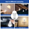 GOIRLYCE Emergency Rechargeable Light Bulbs, White Battery Operated Light Bulb