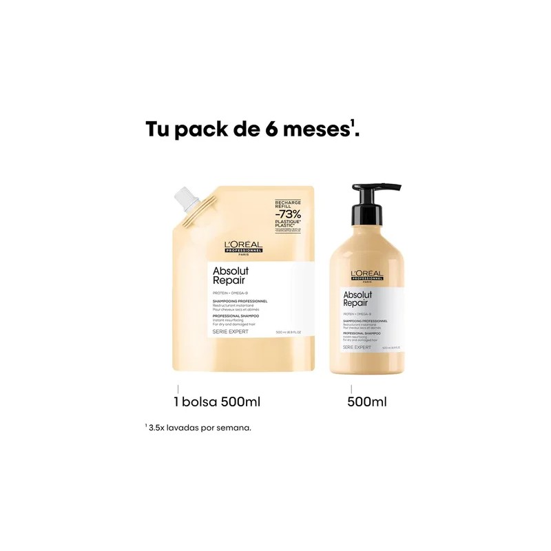 Shampoo Refill Absolut Repair 500ml Loral Professionnel