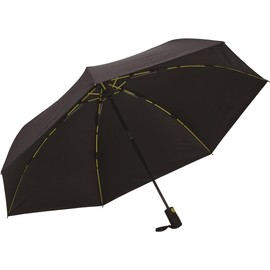 Mabu Men's/Unisex Rain Umbrella, Folding, 23.6 inches (60 cm), 7-Rib Strength Mini AUTO EVO GOUU Noir SMV-42491, UV Protection, Rain or Shine Umbrella, Stylish, Popular, Lightweight