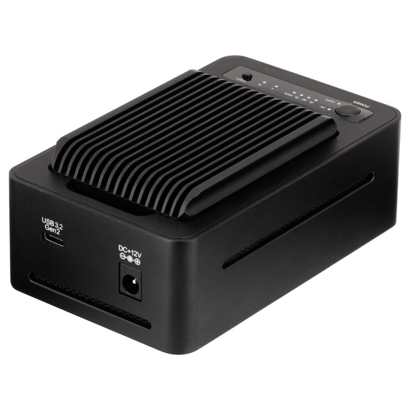 Century CRCBM2NV2U32CP_FP Drive Case, M.2 NVMe SSD Clone Function, USB3.2,