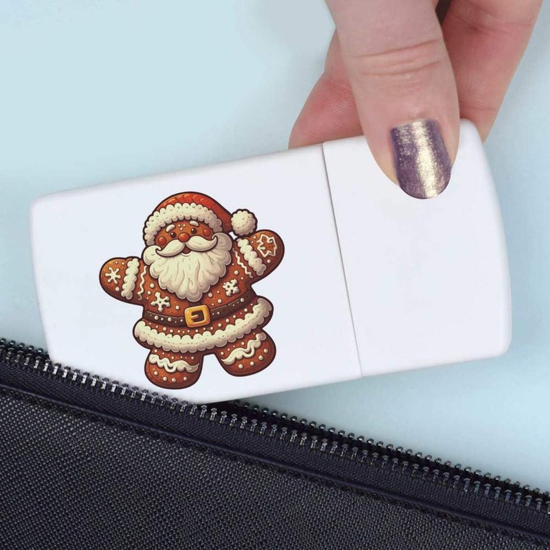 'Gingerbread Santa Claus' Pill Box with Tablet Splitter (PI00030853)