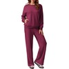 PINSPARK Sweat Suit For Women 2 Piece Set Fall Crewneck