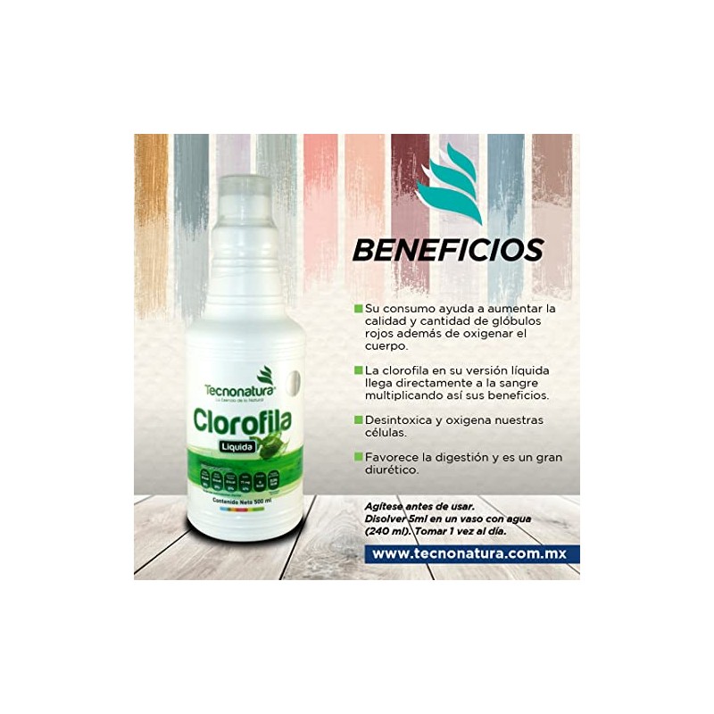 BEBIDA CLOROFILA LIQUIDA 500 ML TECNONATURA