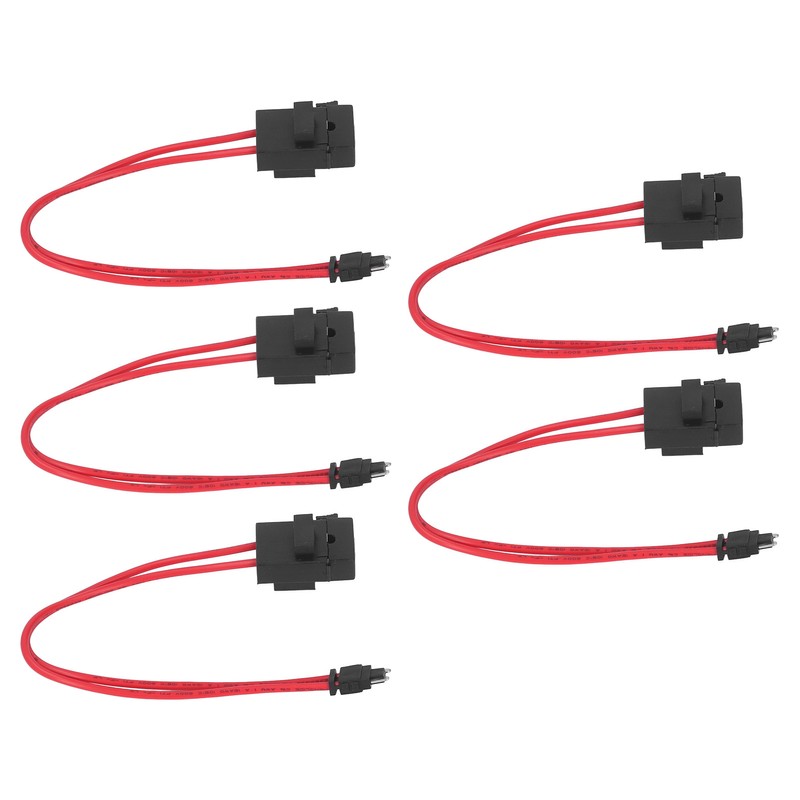 5Pcs Car Fuse Holder Connector Mini Heavy Duty Wire Extension