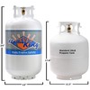 Flame King YSN-301 30 Pound Steel Propane Tank Cylinder with