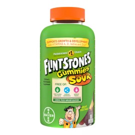 Flintstones Sour Gummies Kids Vitamins, Multivitamin for Kids, 180 Ct