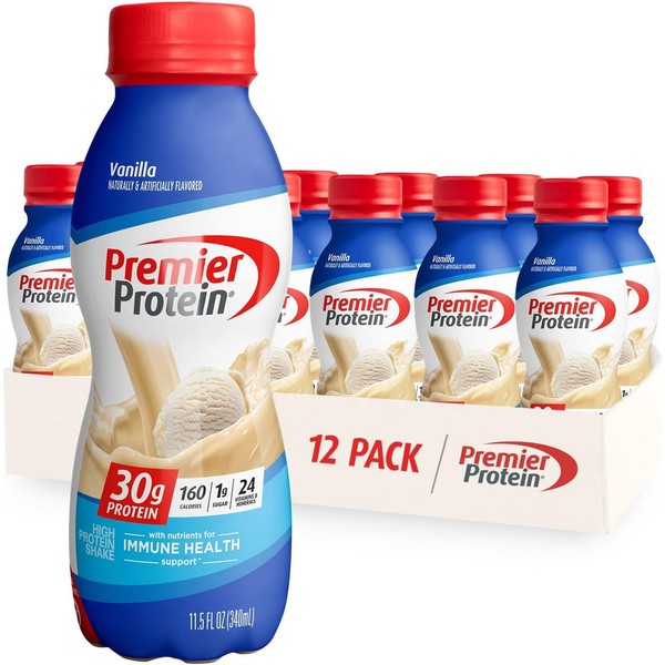 Premier Protein Shake, Vanilla, 30g Protein, 1g Sugar, 24 Vitamins