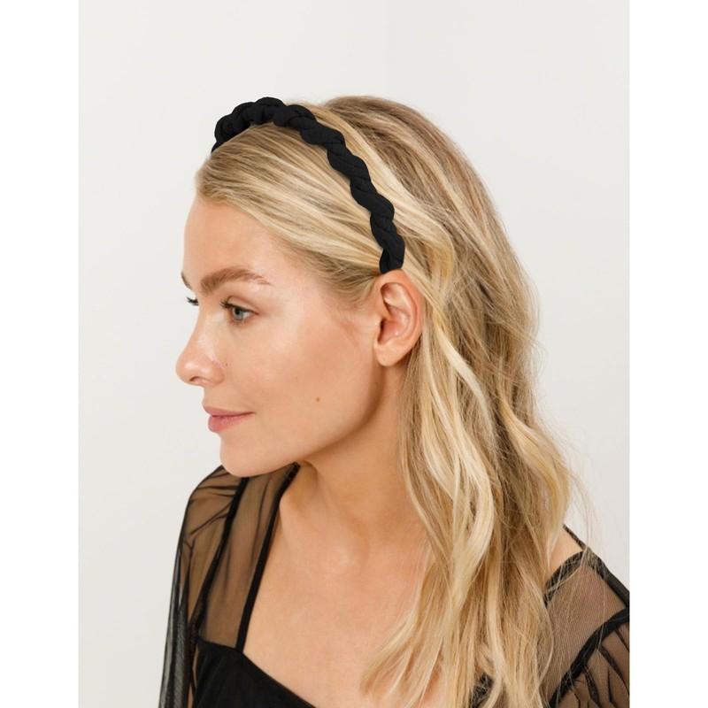 Amariver Headbands for Women 4Pcs Zigzag Headbands Elastic Teeth Comb
