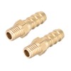 sourcing map Brass Metric Barb Connector Hose Nozzle 8mm x