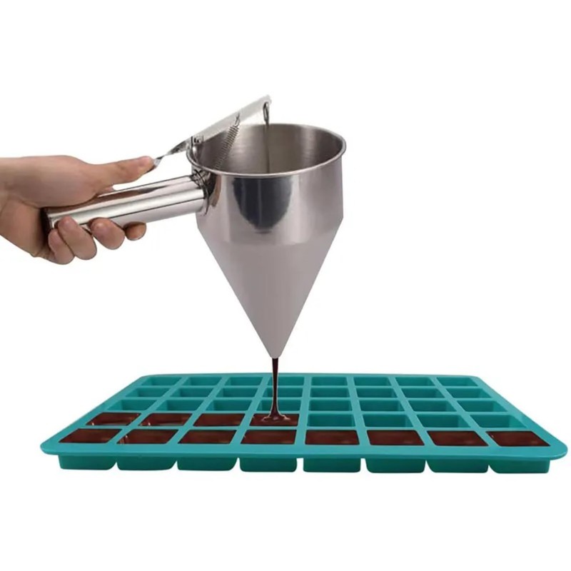 EPYHREHM 40 Cavity Square Caramel Silicone Chocolate Molds For Chocolate