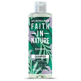 Faith In Nature Natural Rosemary Shampoo, Balancing, Vegan and Cruelty Free, No SLS or Parabens, For Normal to Oily Hair, 400 ml(Pack of 1)