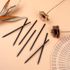 22 Pack Chopsticks for Hair Bun Chinese Hair Sticks, Black Wood Hair Sticks Chopsticks, Pencil Long Hairpins Hair Clips for Hairstyles Decorative Accessories for Women Girls