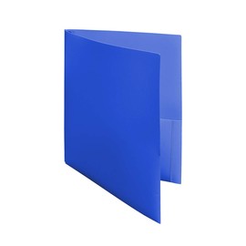 Ultra Pro - 10 Pack, Blue 2-Pocket Folders with 3-Prong Fastener