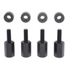 4Pcs Seat Lift Mount Kits 2 Inch Black Reliable Rugged