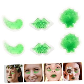 Gatuida 6pcs Gel Therapy Cold Packs for Face Eye and Lip Care Reusable Ice Packs for Cooling and Hot Treatment Flexible Compression for Swelling and Sports Injuries Design