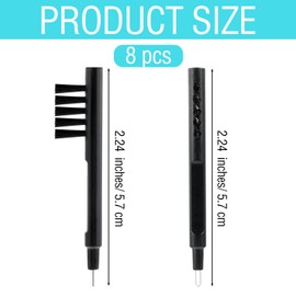 8PCS Hearing Aid Cleaning Kit Hearing Aid Cleaning Brush Tools Hearing Amplifier Brushes with Wax Loop and Magnet Hearing Aids Cleaner for Hearing Aid Users