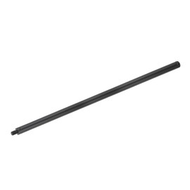 MECCANIXITY Metal Microphone Stand Extension Tube 3/8" Male to 3/8" Female Mic Extension Pipe Stand Extenders Screw Rods for Extended Microphone, 17.32x0.6 Inch, Black