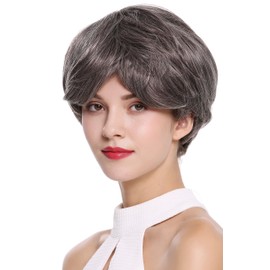 WIG ME UP - IRIS-44 Lady Quality Wig short voluminous straight smooth dark grey gray