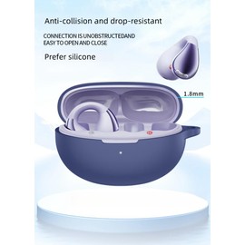 YKNIUFLY Bluetooth Kopfhörerhülle Kompatibel mit QCY Crossky C30, Weiches TPU, 360° Rundumschutz Kopfhörer Hülle Abdeckung Kompatibel mit QCY Crossky C30.(Schwarz)