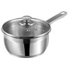 Vinod Two Tone Stainless Steel Saucepan with Glass Lid -