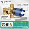 Shower Faucet Set Matte Black, Shower Valve Kit with Bathtub