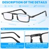 Riwissipa Portable Foldable Blue Light Blocking Reading Glasses Ultra Thin
