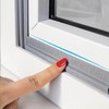 Window Frame Draft Stopper & Winter Insulation Kit Gap Blocker White 3ea