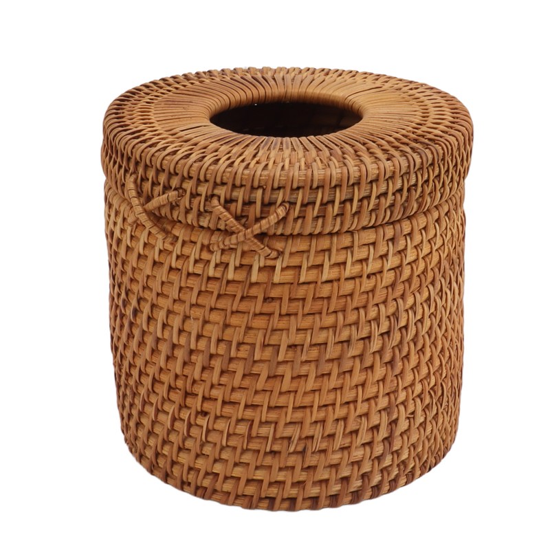 Rectangular Rattan Tissue Box Cover Rattan Woven Tissue Box Holder