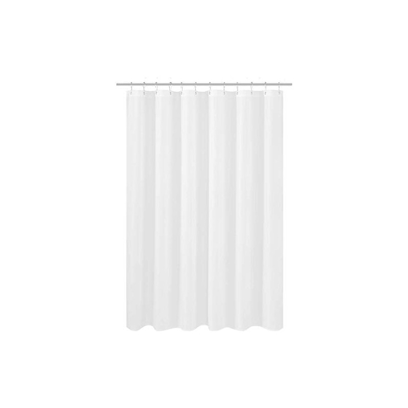 Fabric Shower Curtain Liner Shorter Size 68 inches Height, Hotel