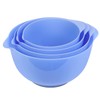 BoxedHome Mixing Bowl Set Plastic Salad Bowl Non-Slip Stackable Serving