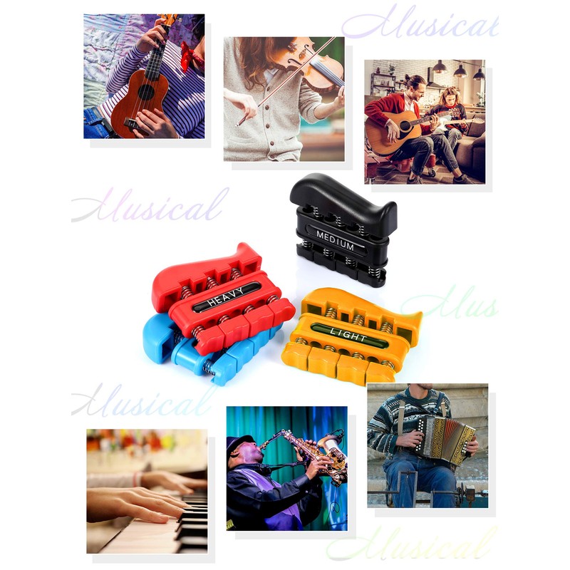 4 Pieces Finger Strengthener Hand Exerciser Spring Exerciser Finger Practice