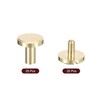 sourcing map 25Pack Brass Chicago Screws, 8x10mm Flat Head Screw