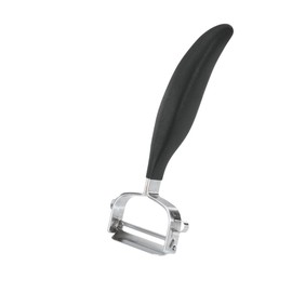 GEFU Universal peeler made of Japanese blade steel, ergonomic vegetable and fruit peeler for left and right handed users, dishwasher safe with stainless steel blade 18/10, 15.1 cm