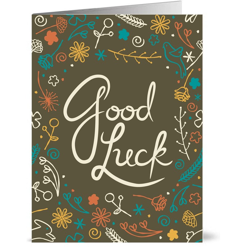 12 Good Luck Cards - 6 Designs 2 of Each
