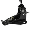 HDBUBALUS Motorcycle Adjustable Rider Backrest with Pad Foldable Driver Backrest