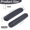 2PCS Soft Black Ergonomic Arm Pad Cushion Replacement Universal PU