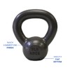 Ader 5lb x 6pcs Premier Kettlebell Set